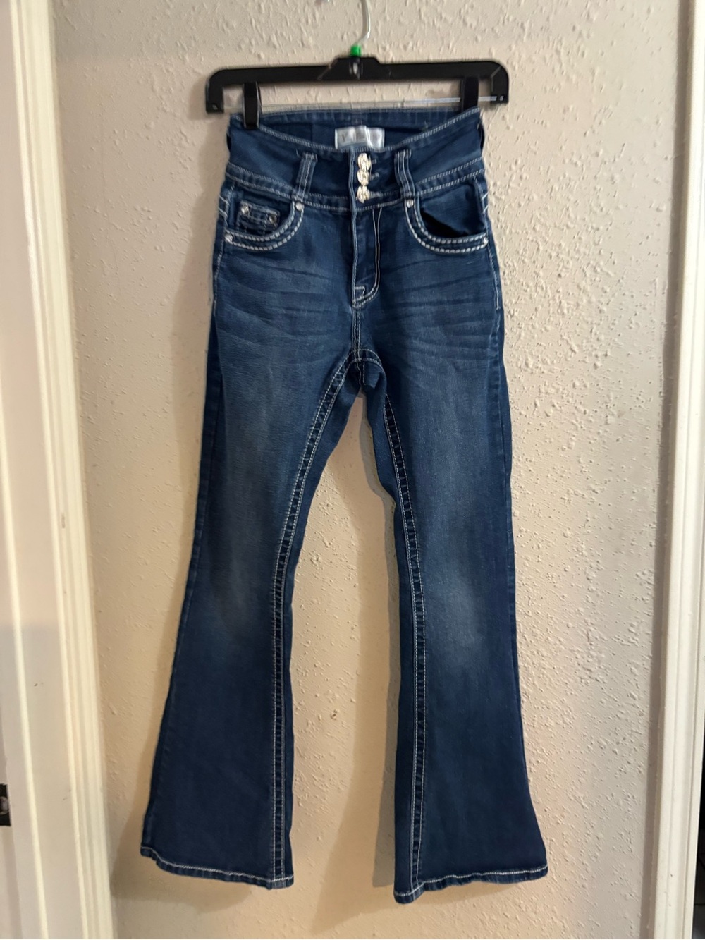 Y Jeans Size 1/2 Flare Jeans Blue